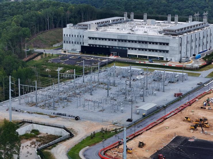 Construction of a new Microsoft data center in Georgia, US