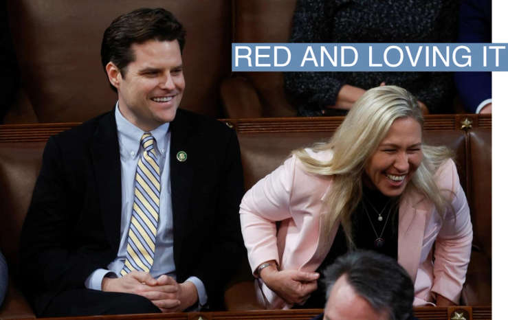 Matt Gaetz and Marjorie Taylor Greene.