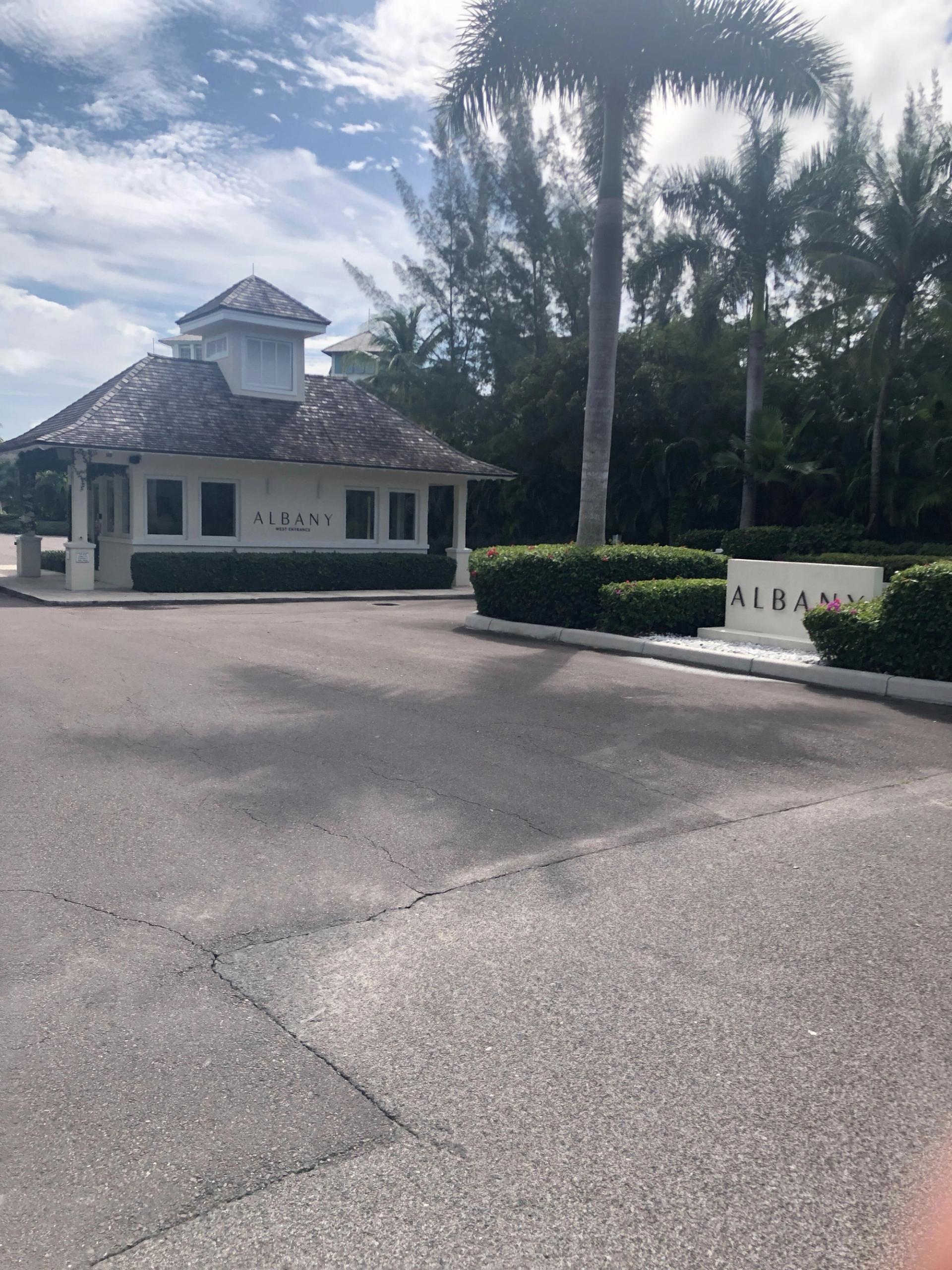 The western entrance to the Albany resort