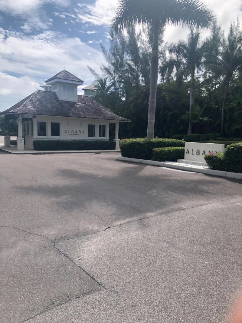 The western entrance to the Albany resort