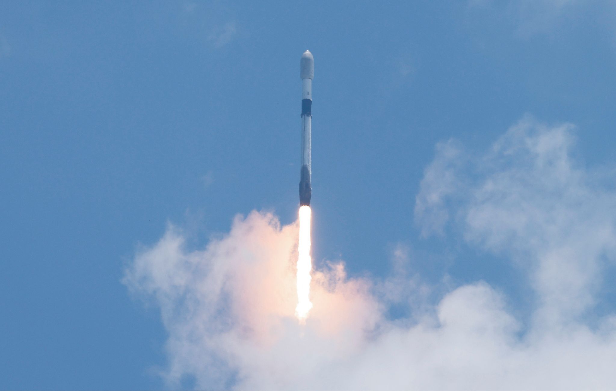 A SpaceX rocket launch