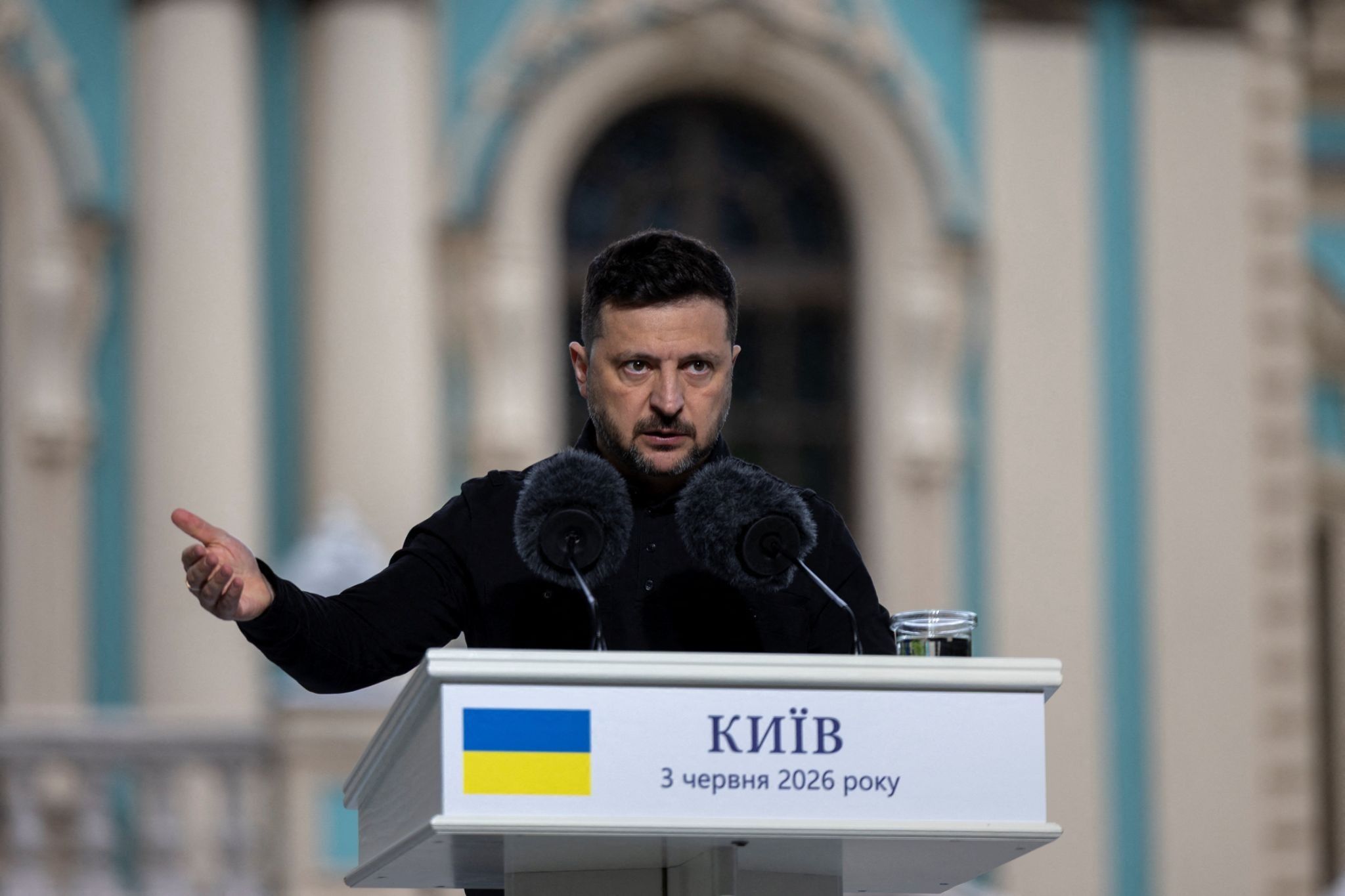 Ukrainian president Volodymyr Zelenskyy. 