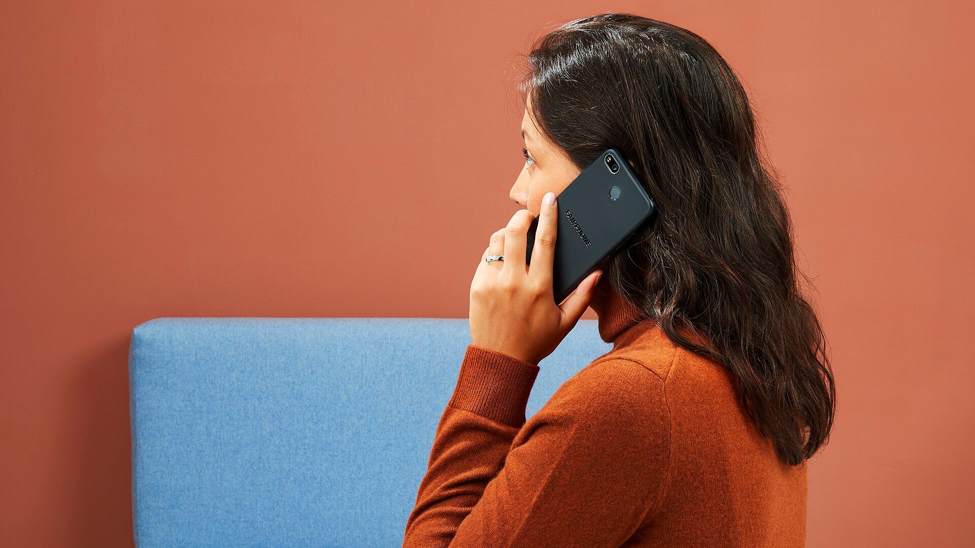 Woman on phone call