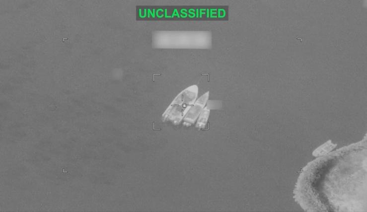 Vessels identified by U.S. Central Command as Islamic Revolutionary Guard Corps boats before they were struck in a new wave of US military strikes against Iran.