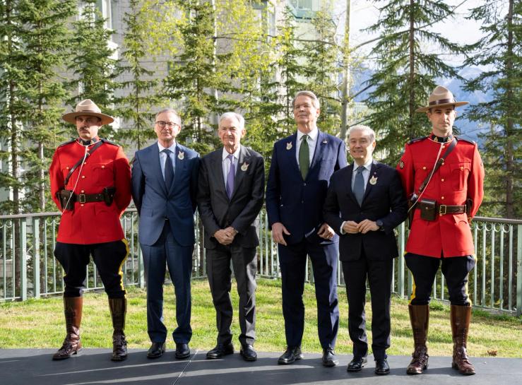 G7 finance ministers in Banff, Canada.