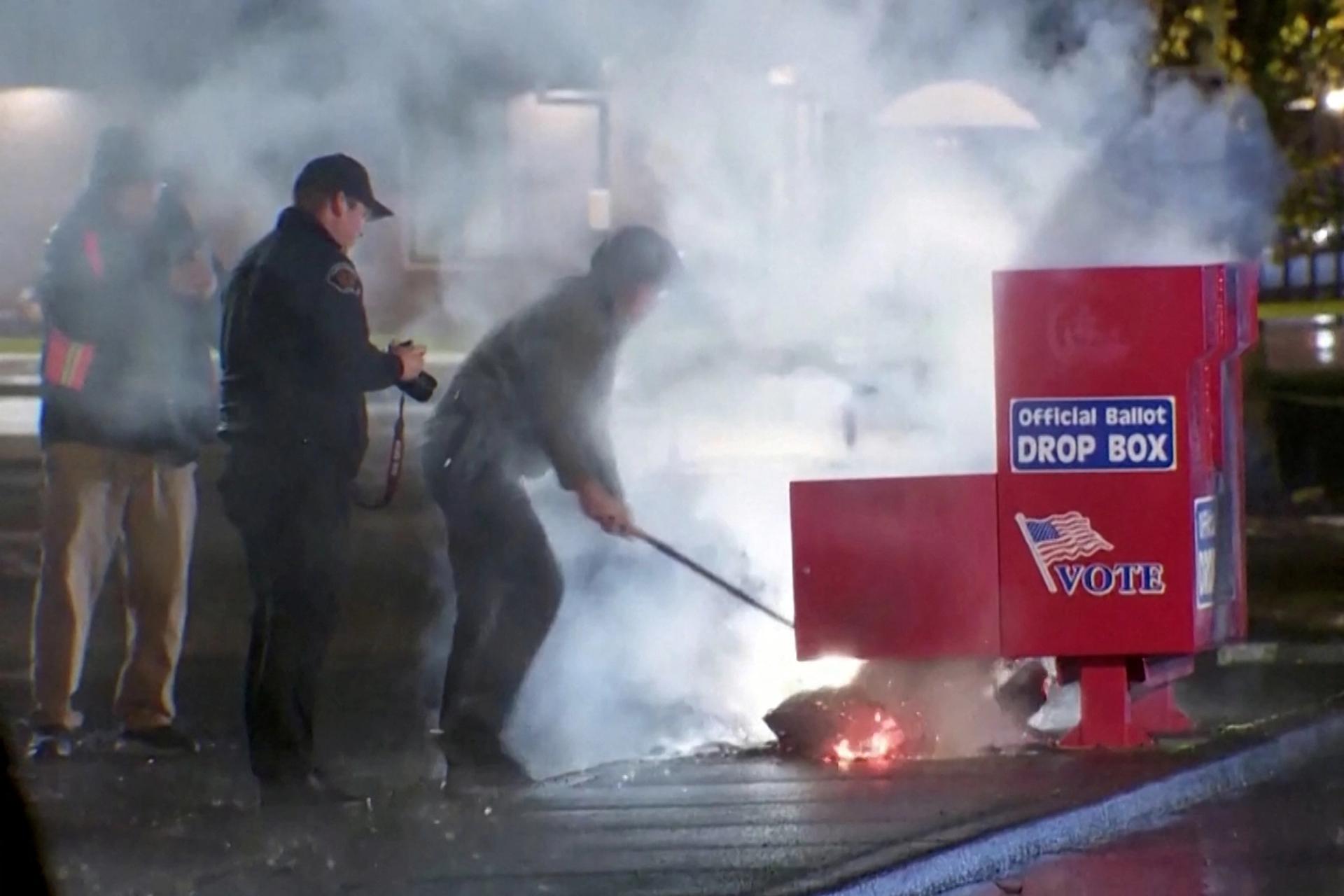 Vancouver, Was. ballot box fire