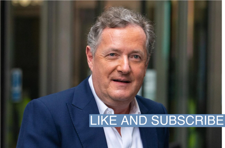 Piers Morgan leaves BBC Broadcasting House in London on Jan. 16, 2022.