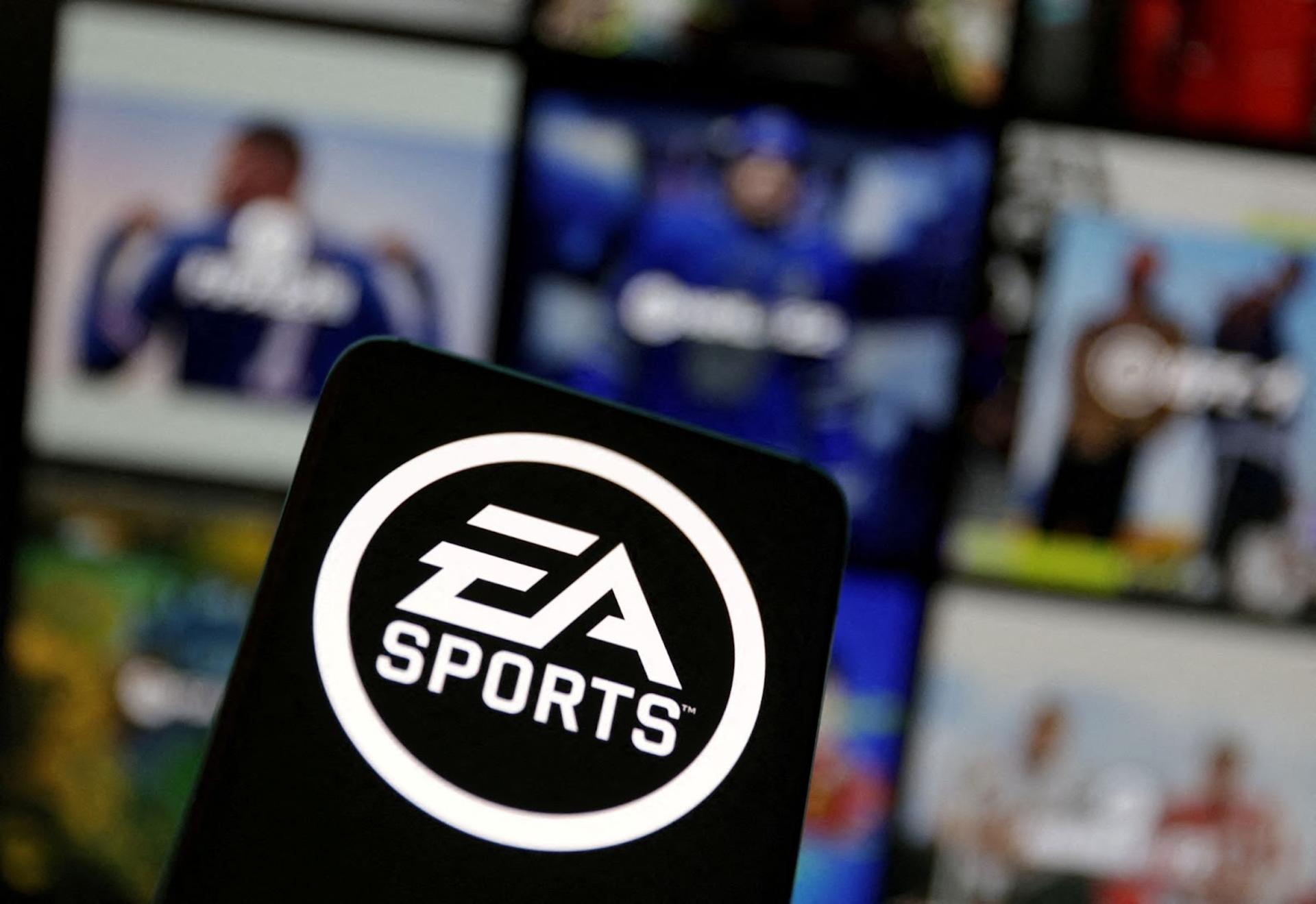 An EA logo. 
