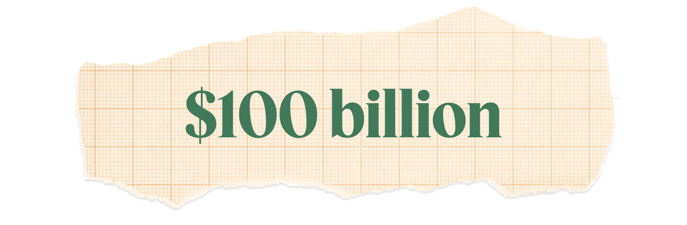 $100 billion.