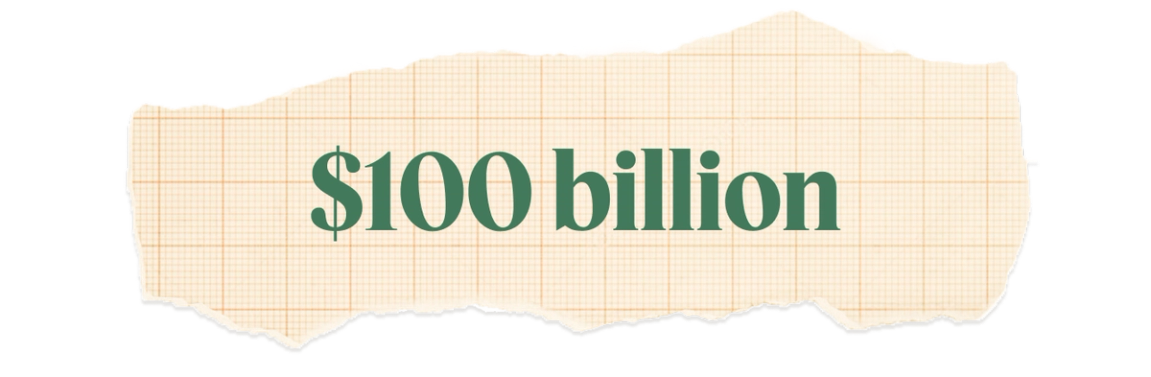 $100 billion.