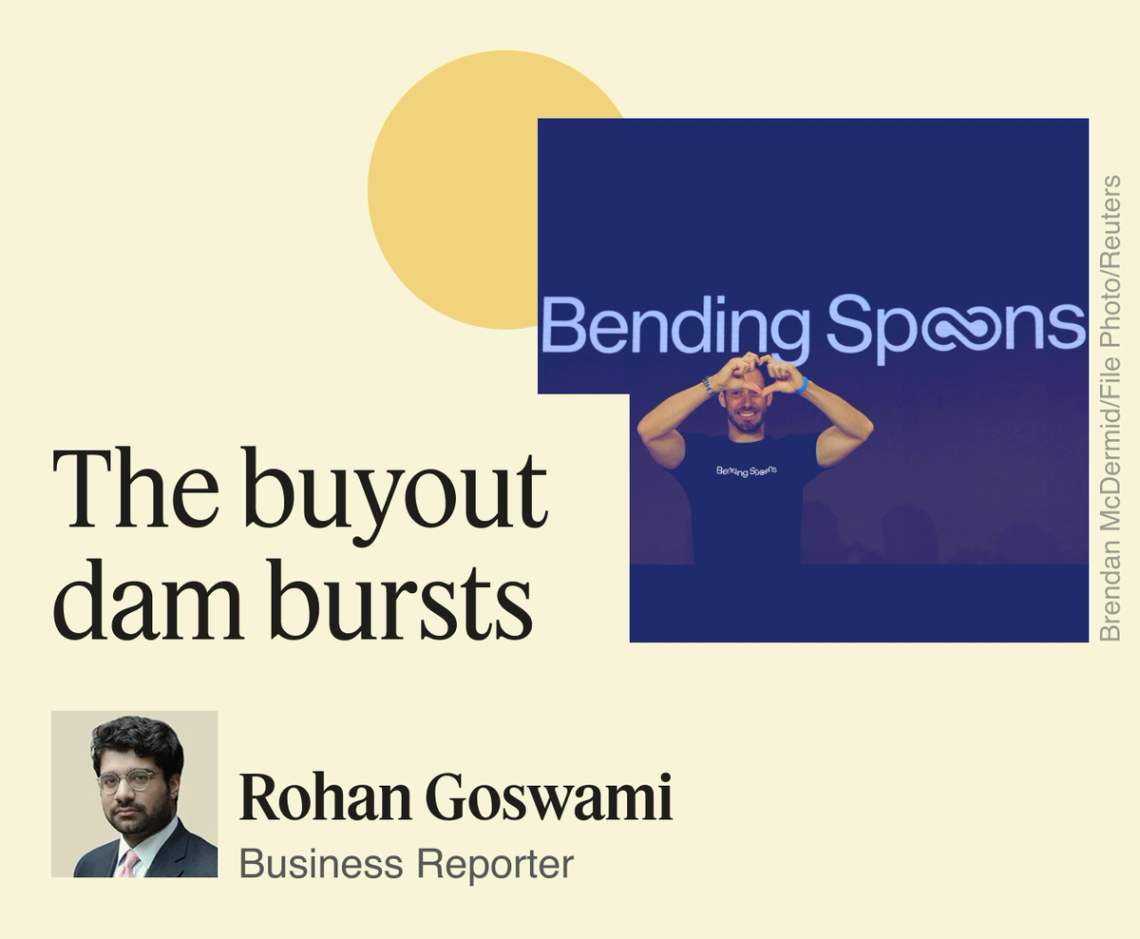 Th buyout dam bursts.