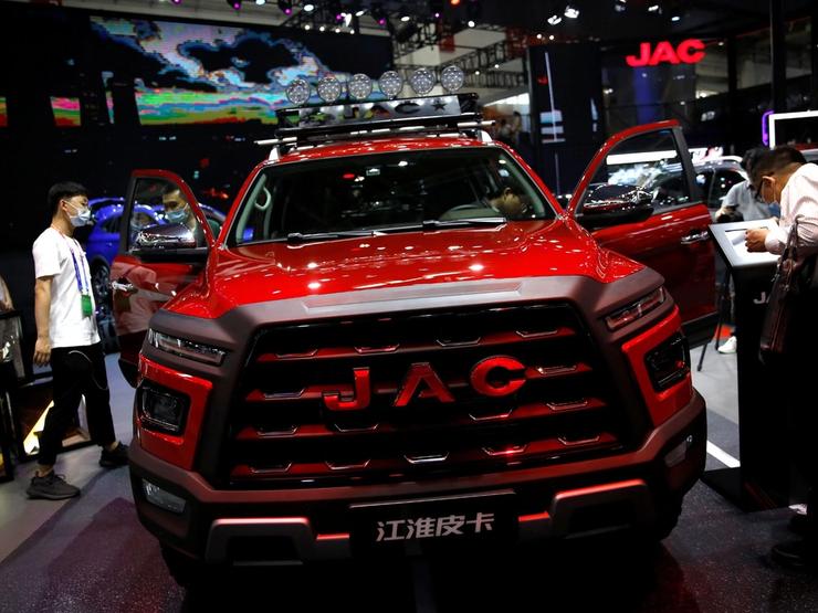 A JAC pickup truck