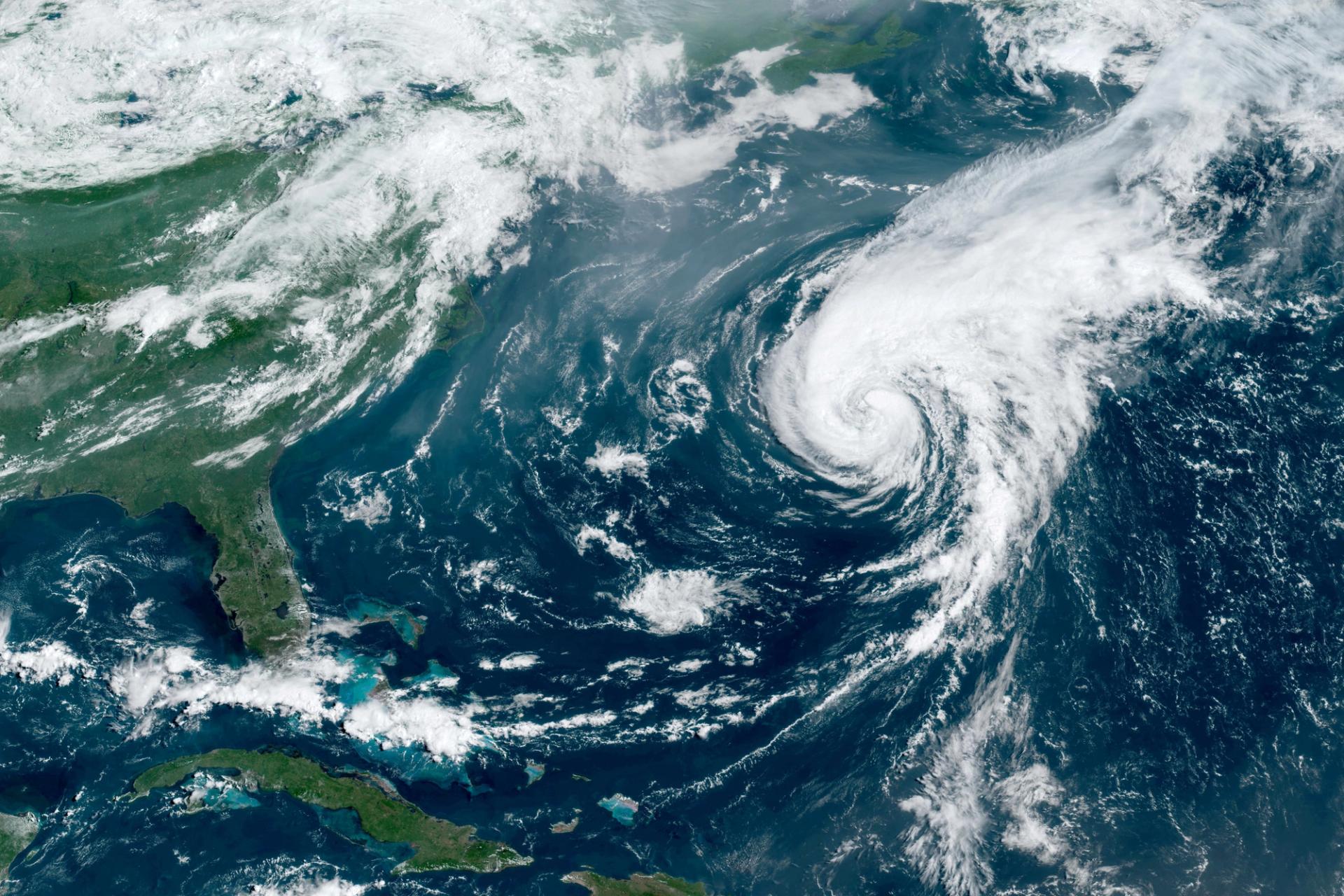 Hurricane in the Atlantic area