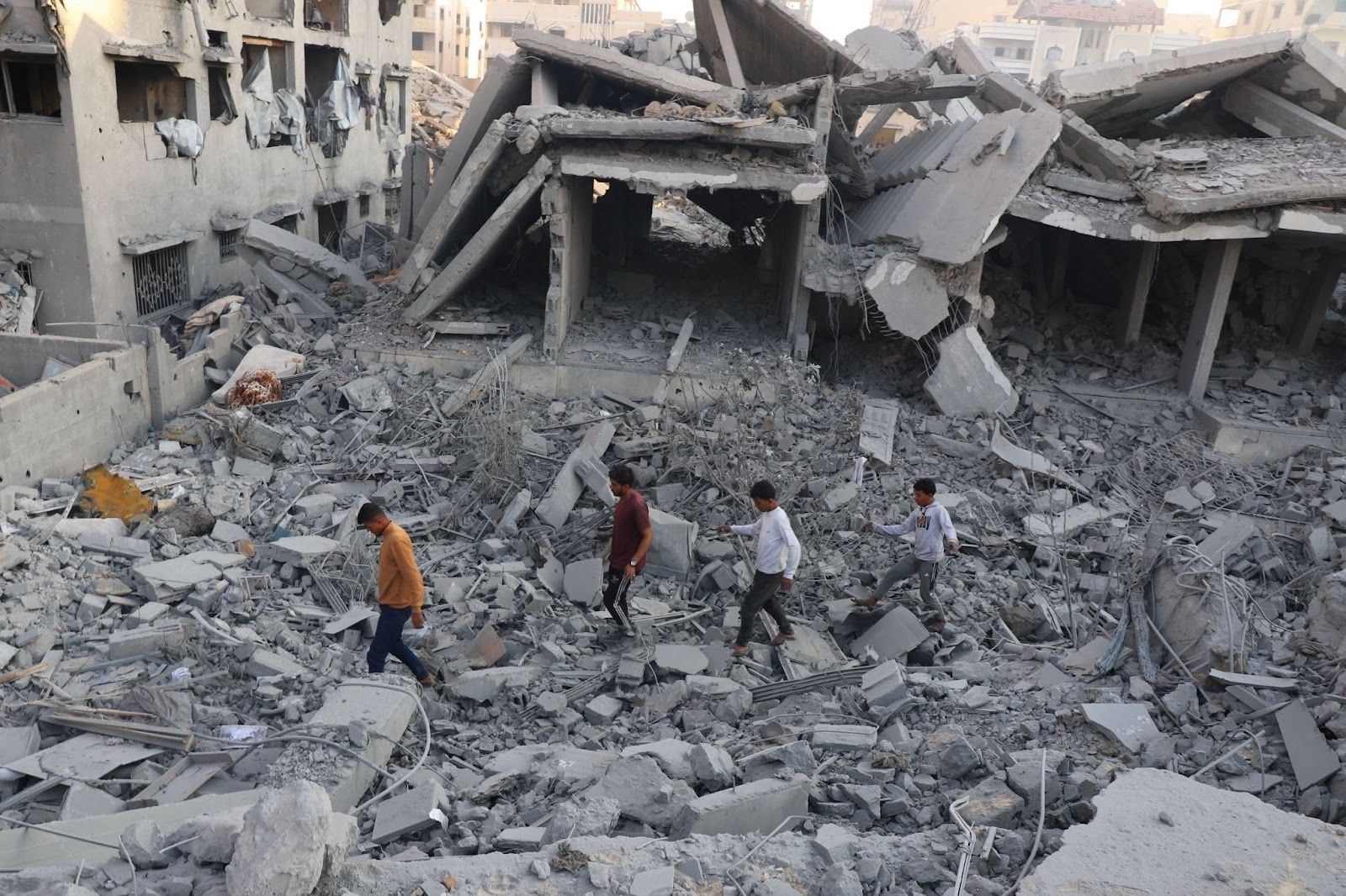 The aftermath of strikes on Gaza. 