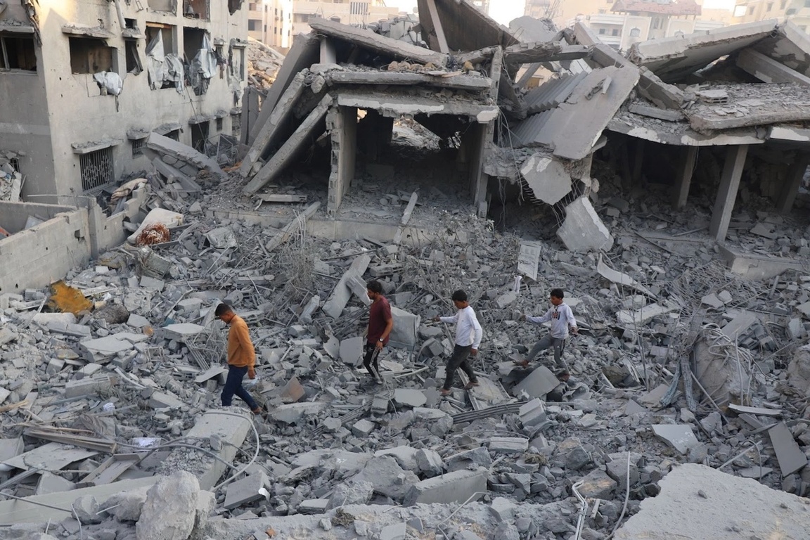 The aftermath of strikes on Gaza.