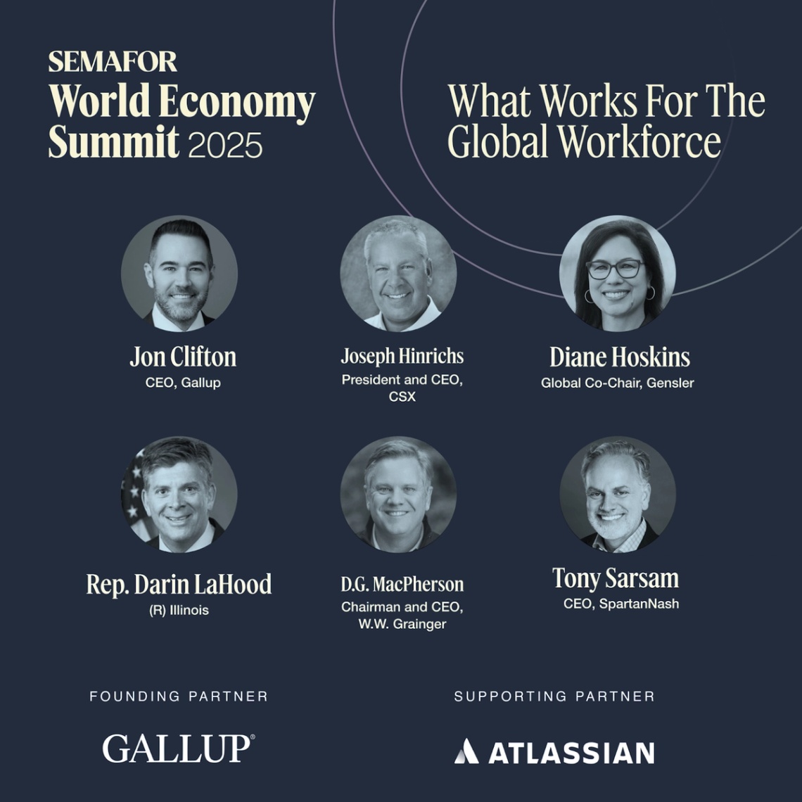 A promotional image for The World Economy Summit