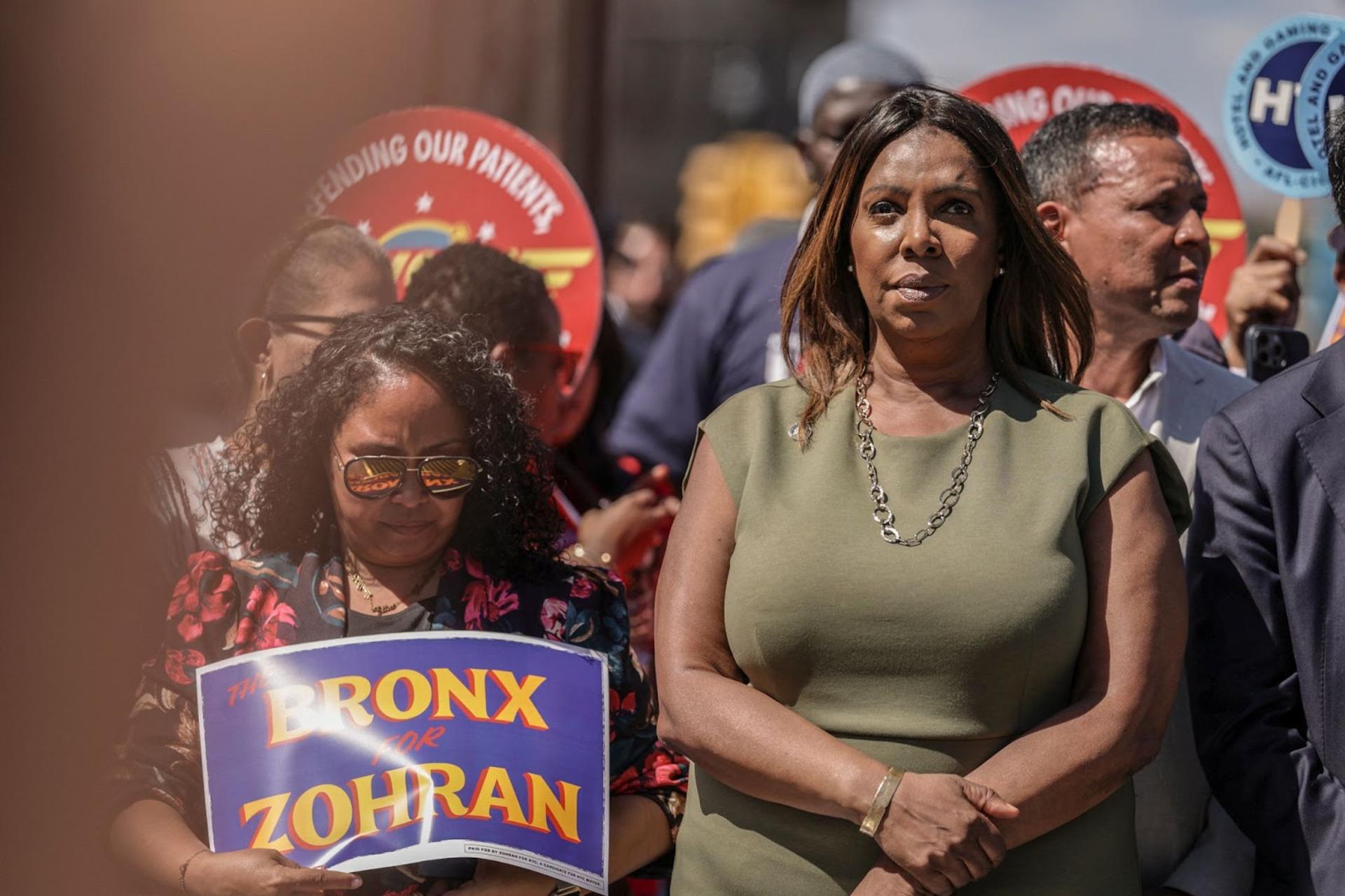 Letitia James. 
