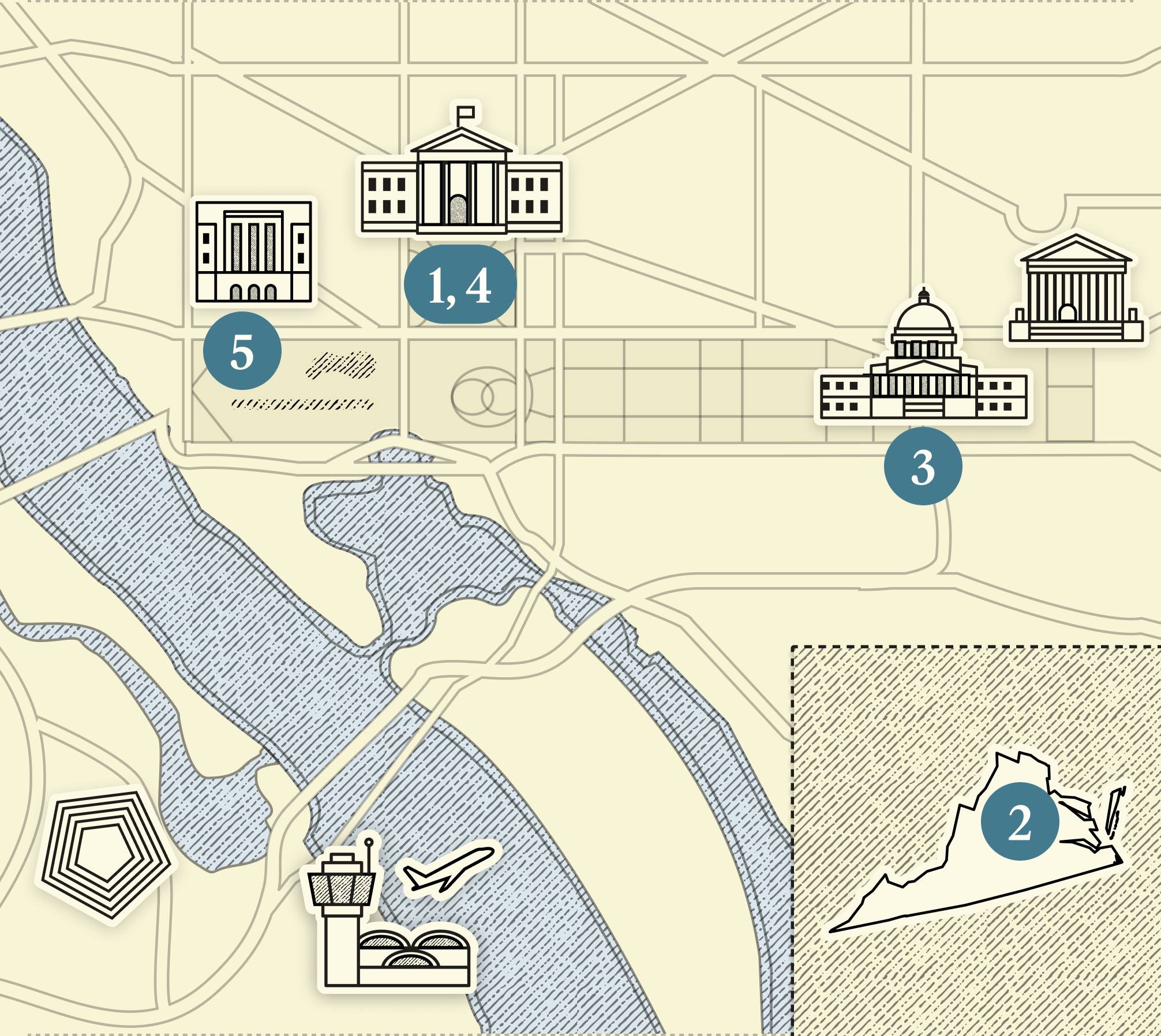 Map of Washington, DC