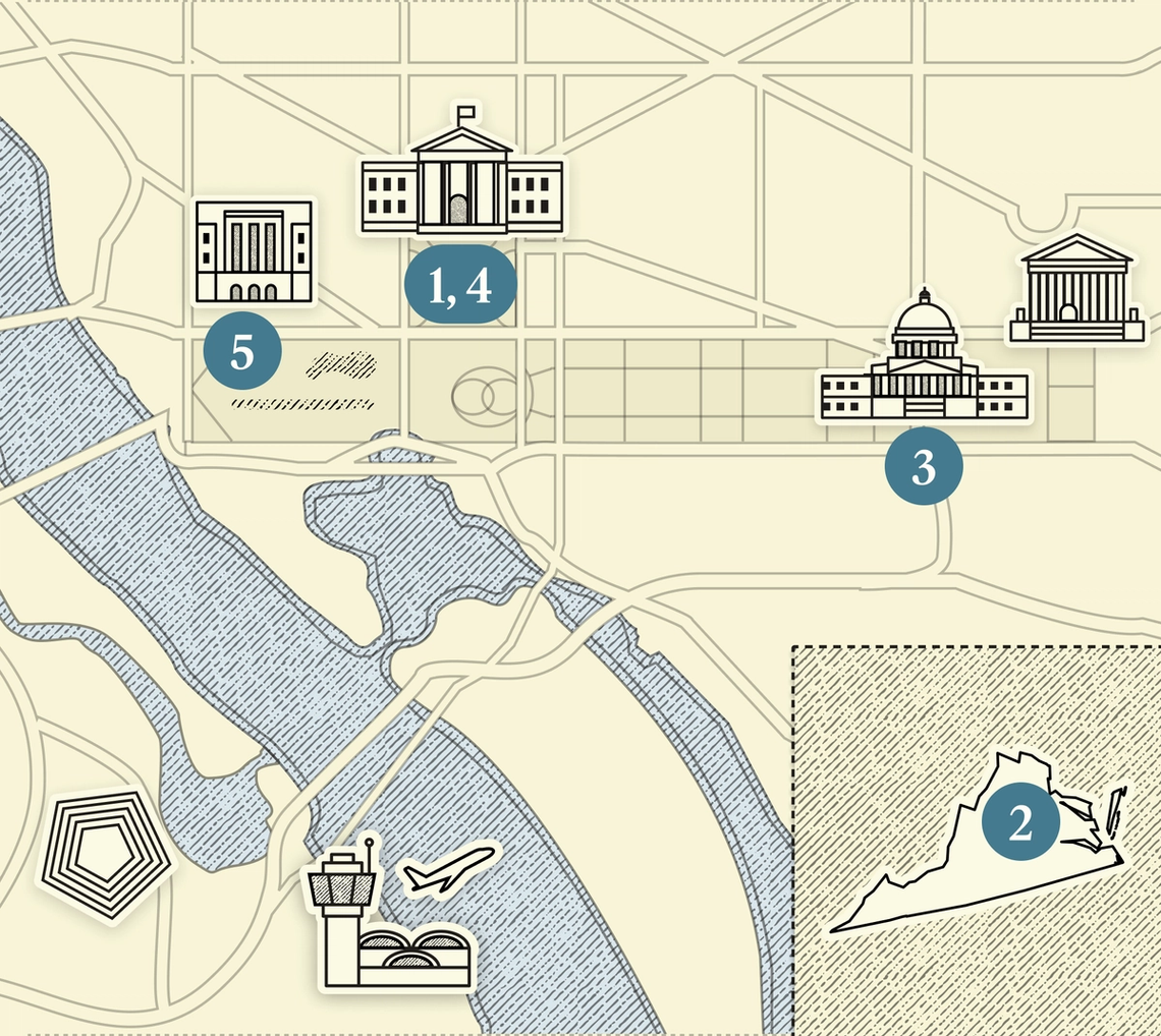 Map of Washington, DC