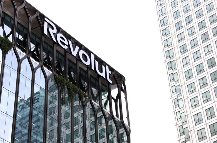 Revolut global headquarters in Canary Wharf, London.