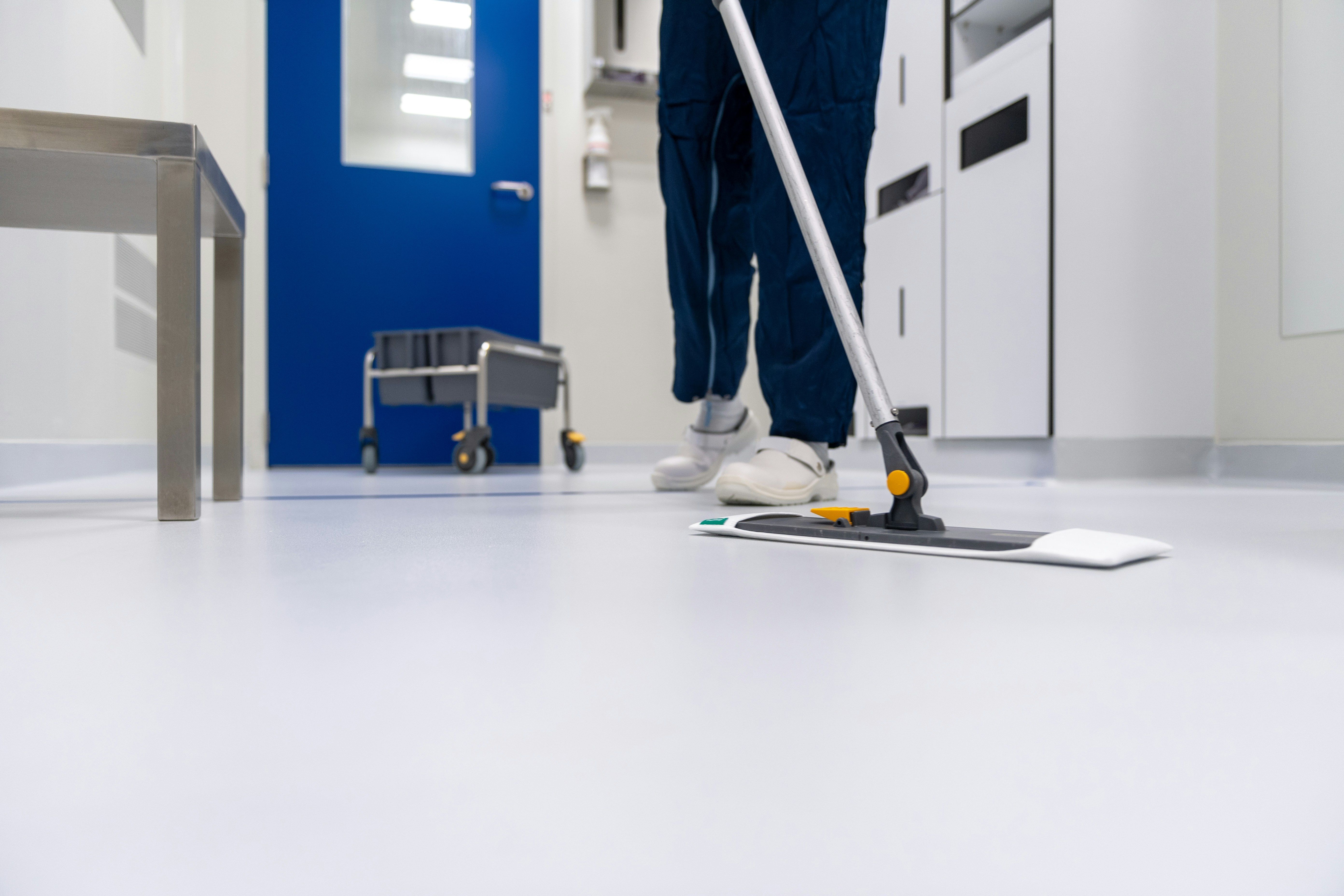 A mop on a floor 