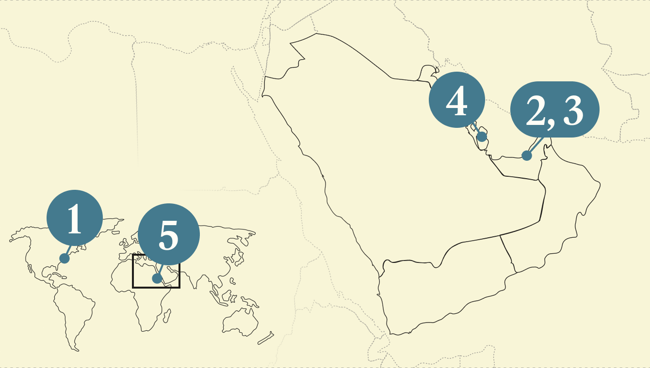 Gulf map