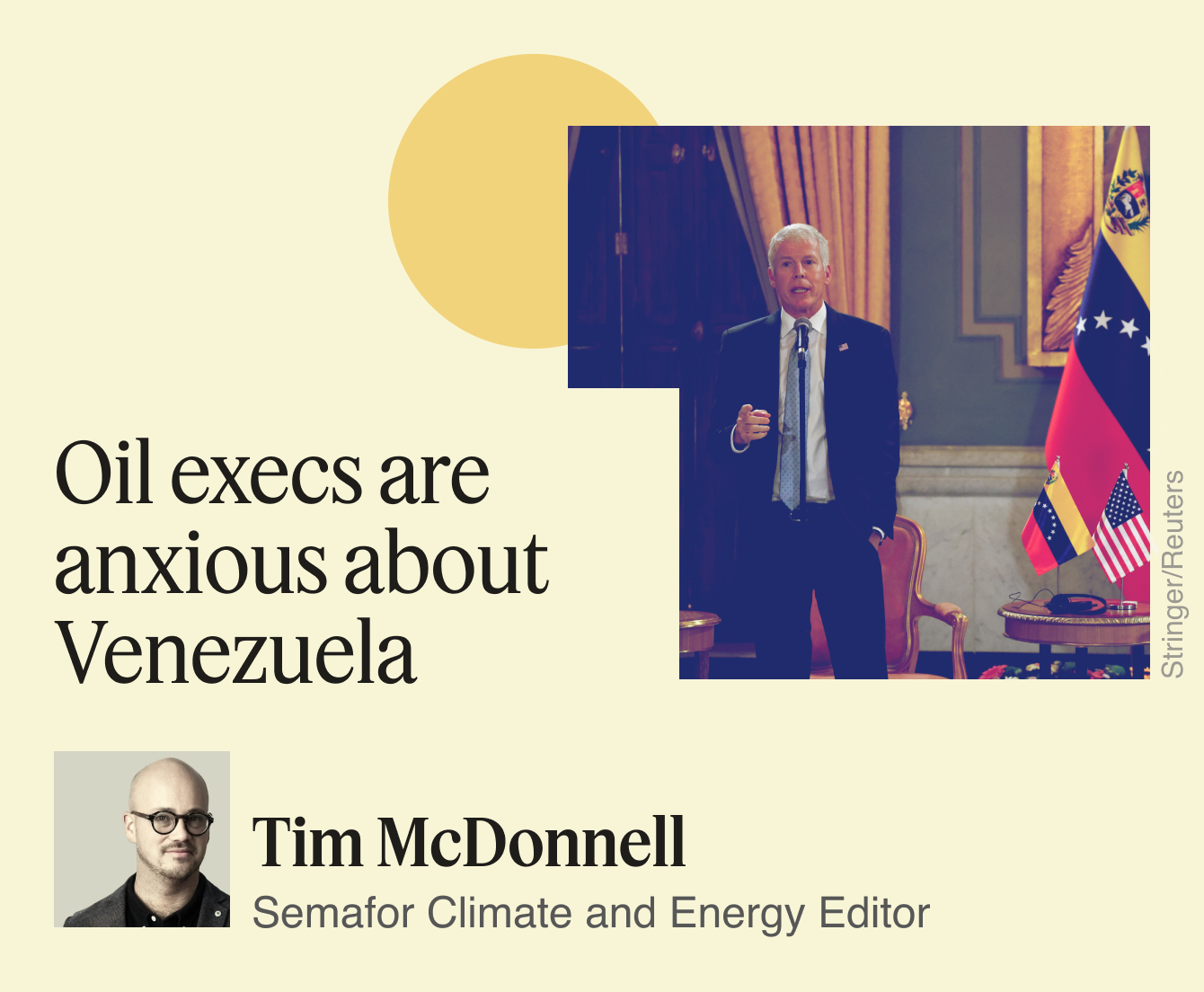 Oil execs are anxious about Venezuela
