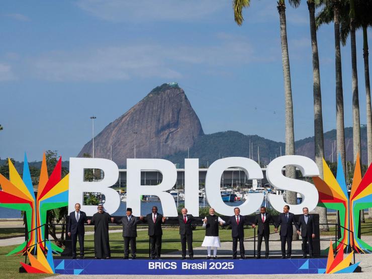 World leaders pose at the BRICS summit