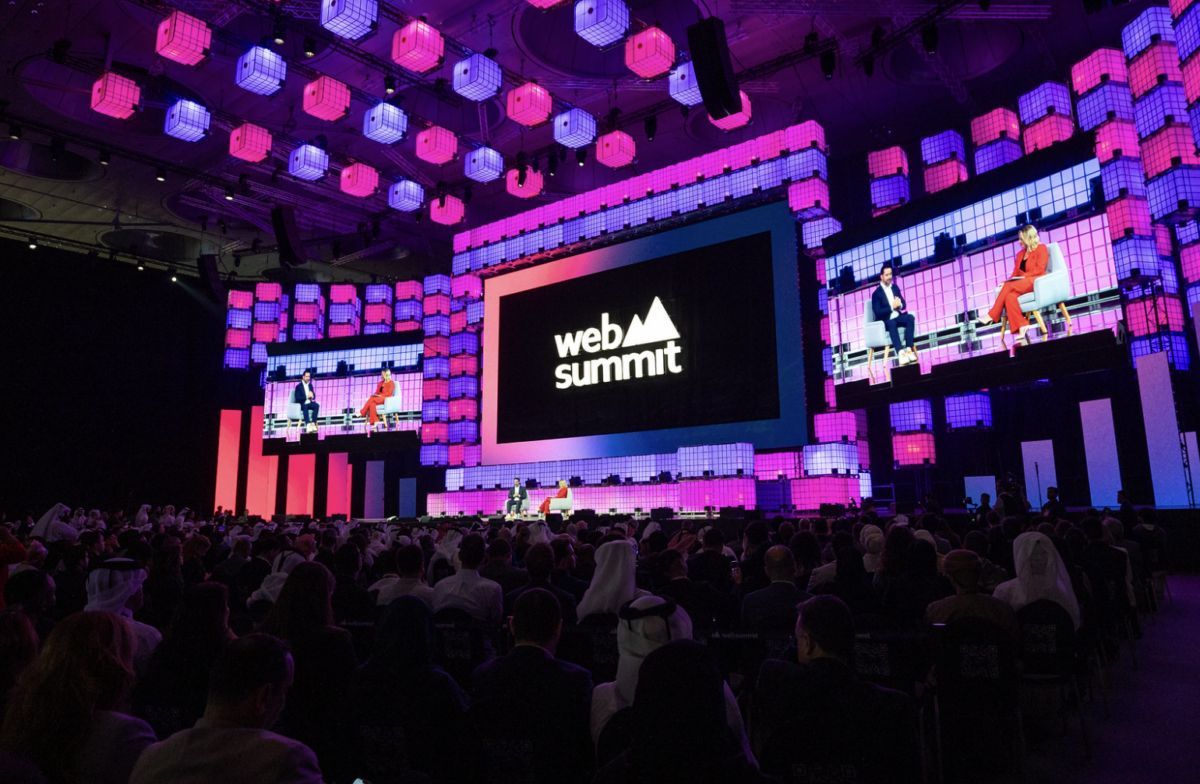 The Websummit stage in Doha.