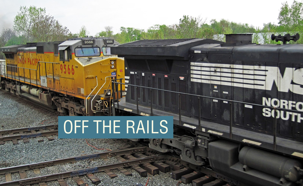 A south-bound Norfolk Southern Railway (NS) freight train on 12 May 2018 at Marion Station in north-central Ohio.