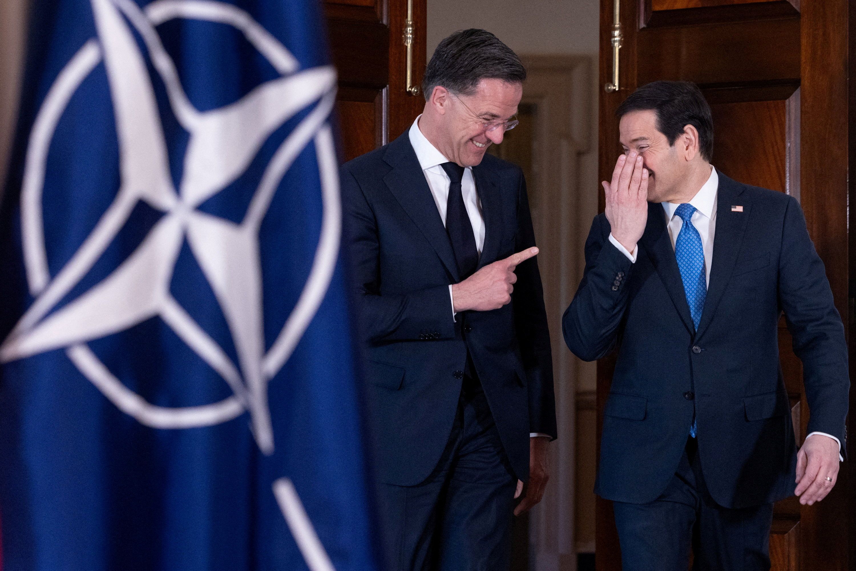 Marco Rubio and NATO Secretary General Mark Rutte