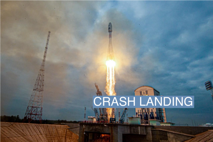 A Soyuz-2.1b rocket booster with a Fregat upper stage and the lunar landing spacecraft Luna-25 blasts off from a launchpad at the Vostochny Cosmodrome in the far eastern Amur region, Russia, August 11, 2023. Roscosmos/Vostochny Space Centre/Handout via REUTERS