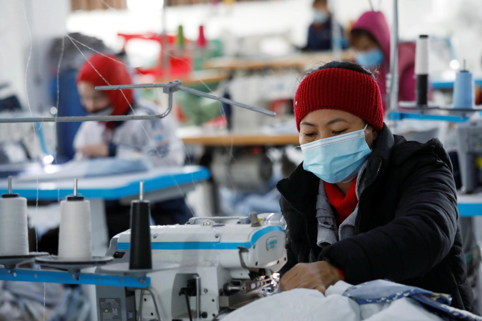 A garment factory in Hanoi.