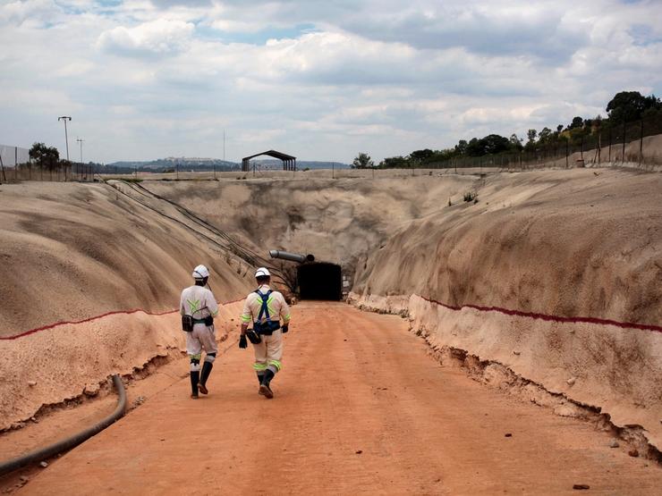Mine workers at Qala Swallows mine in Roodepoort.