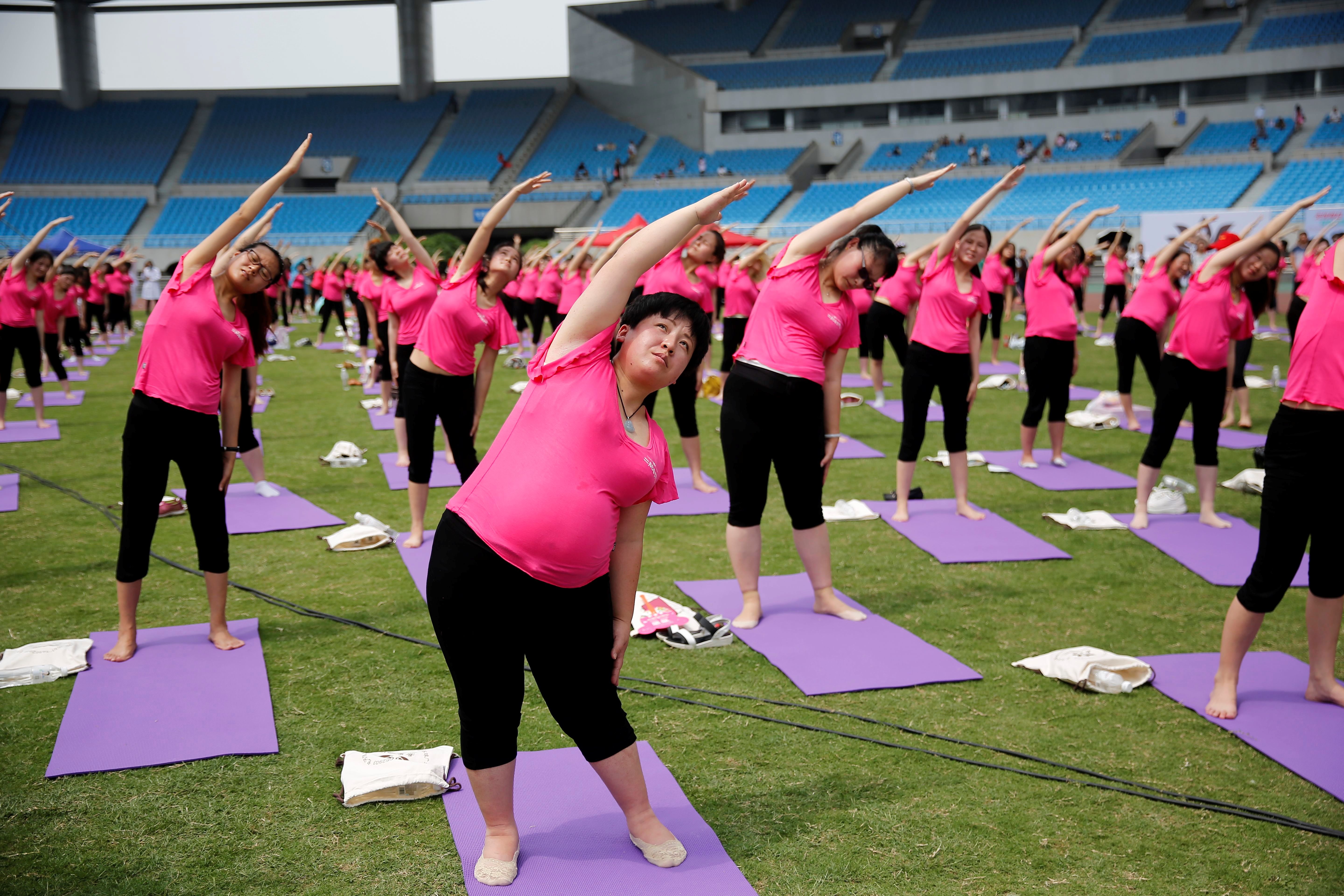 Pregnant women in China. 