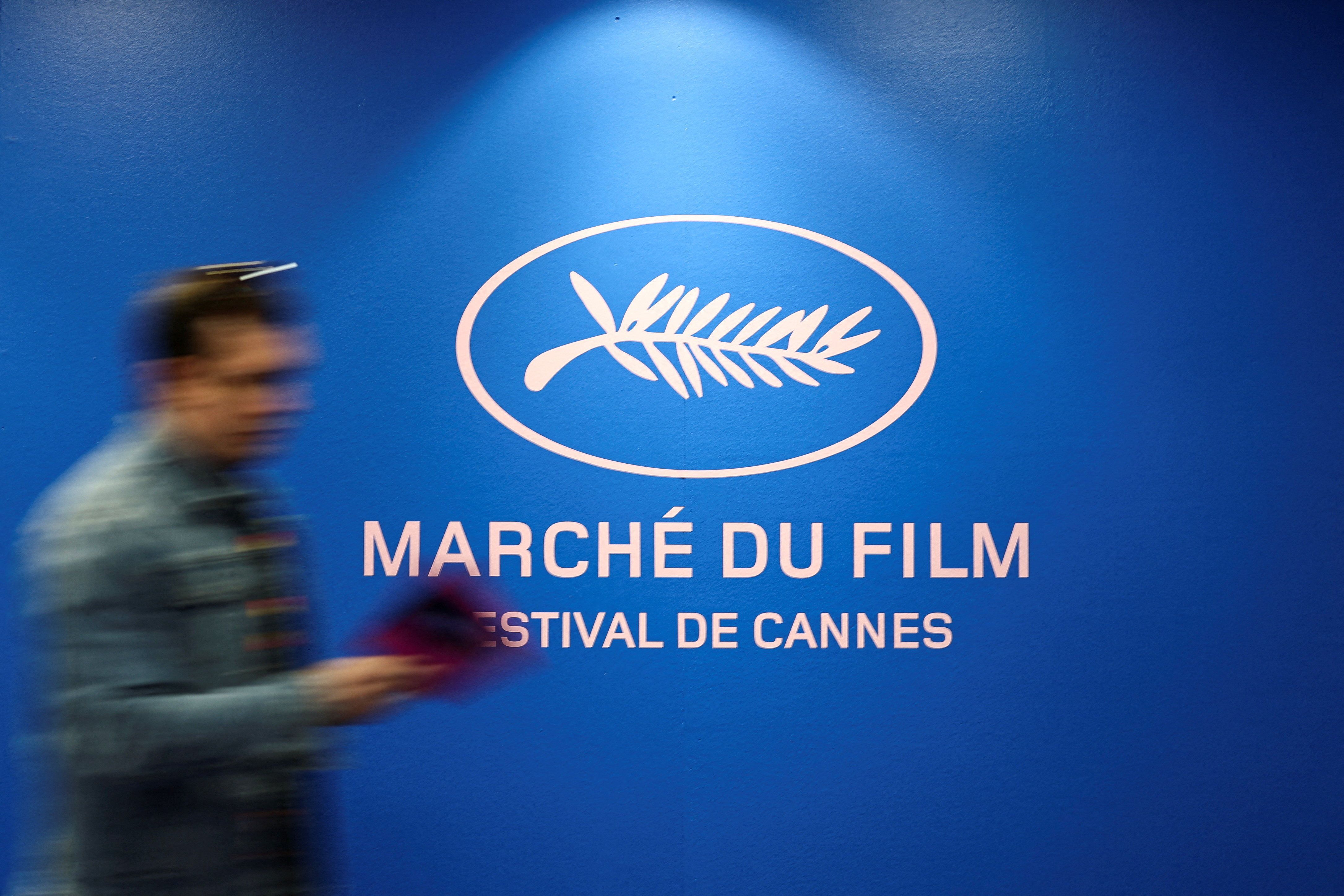 A logo the of the Cannes film festival. 