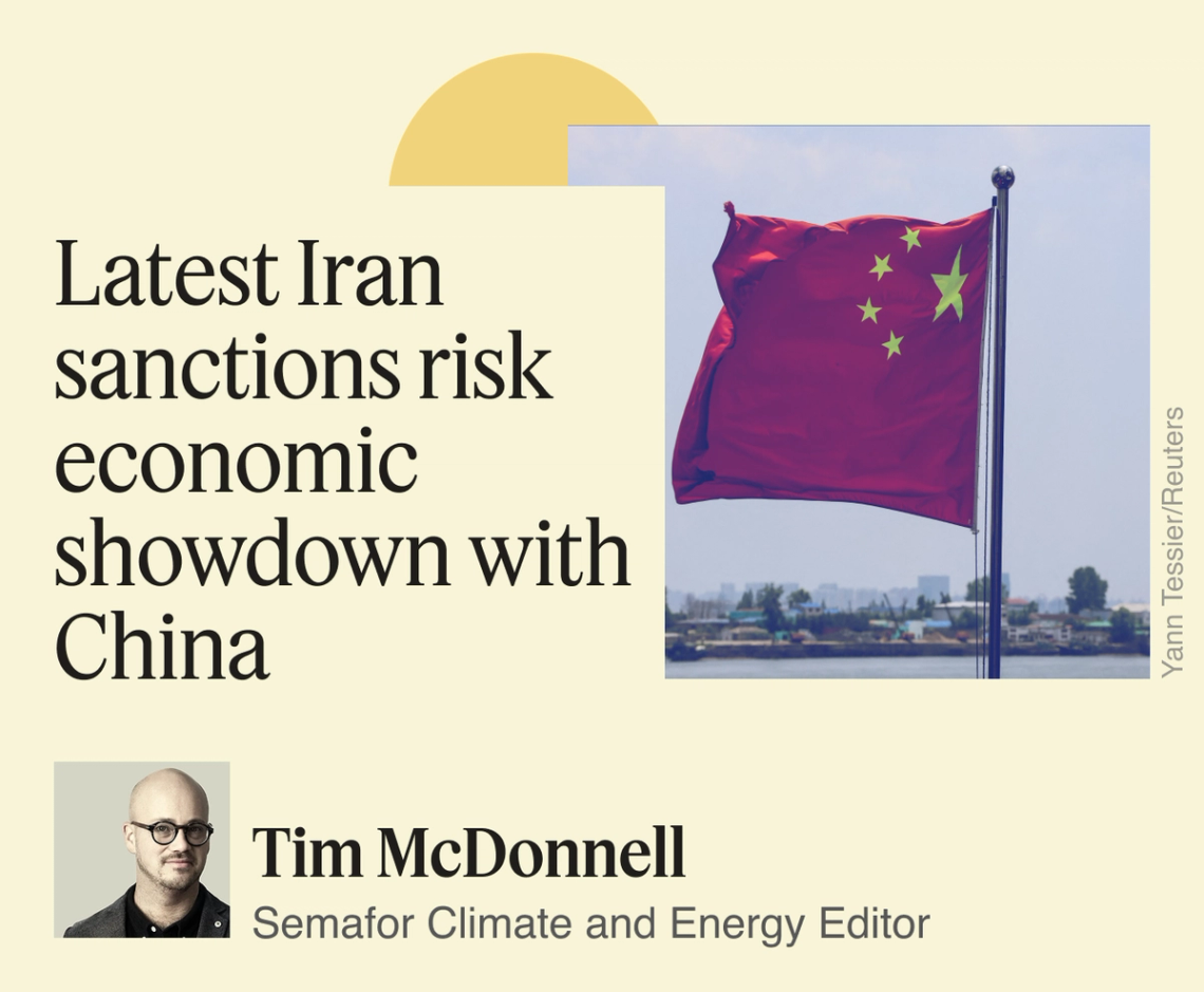 Latest Iran sanctions risk economic showdown with China
