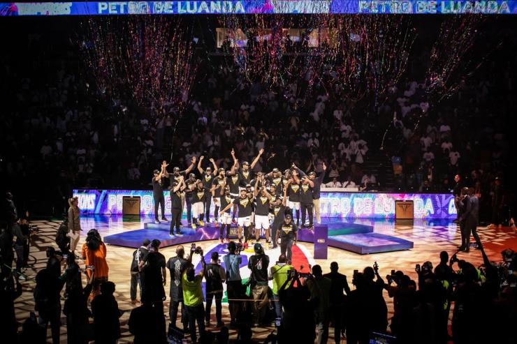 A BAL championship finals photo from 2024 in Luanda