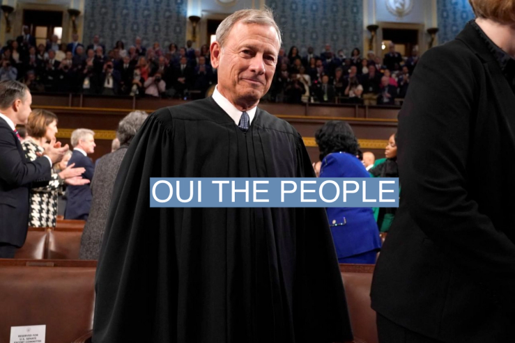 Chief Justice of the United States John Roberts arrives before President Joe Biden delivers the State of the Union address.