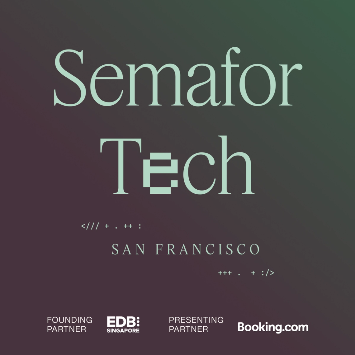 A promo graphic for Semafor Tech event.