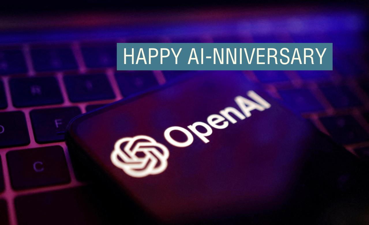 OpenAI logos are seen in this illustration