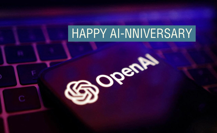 OpenAI logos are seen in this illustration