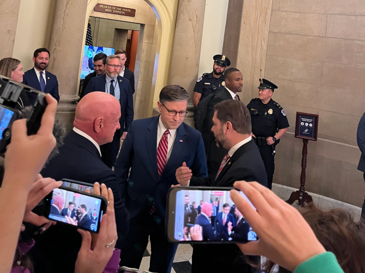 Mike Johnson at the Capitol