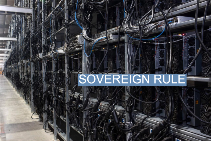 Cryptocurrency mining machines in Texas.