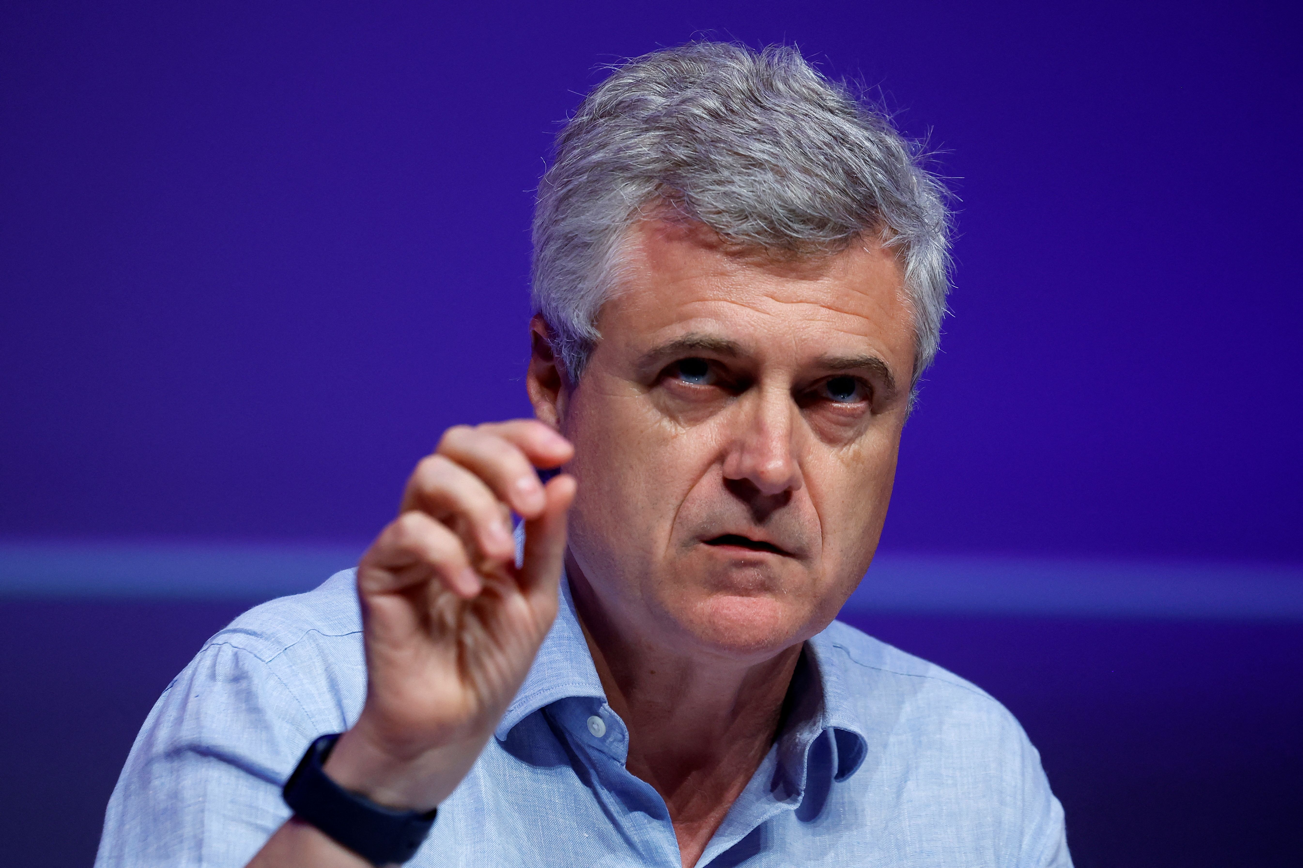 Mark Read, CEO of WPP, speaks during a conference at the Cannes Lions International Festival of Creativity in Cannes, France, June 22, 2022.