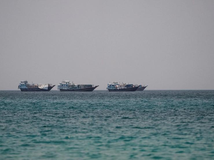 Vessels at the Strait of Hormuz.