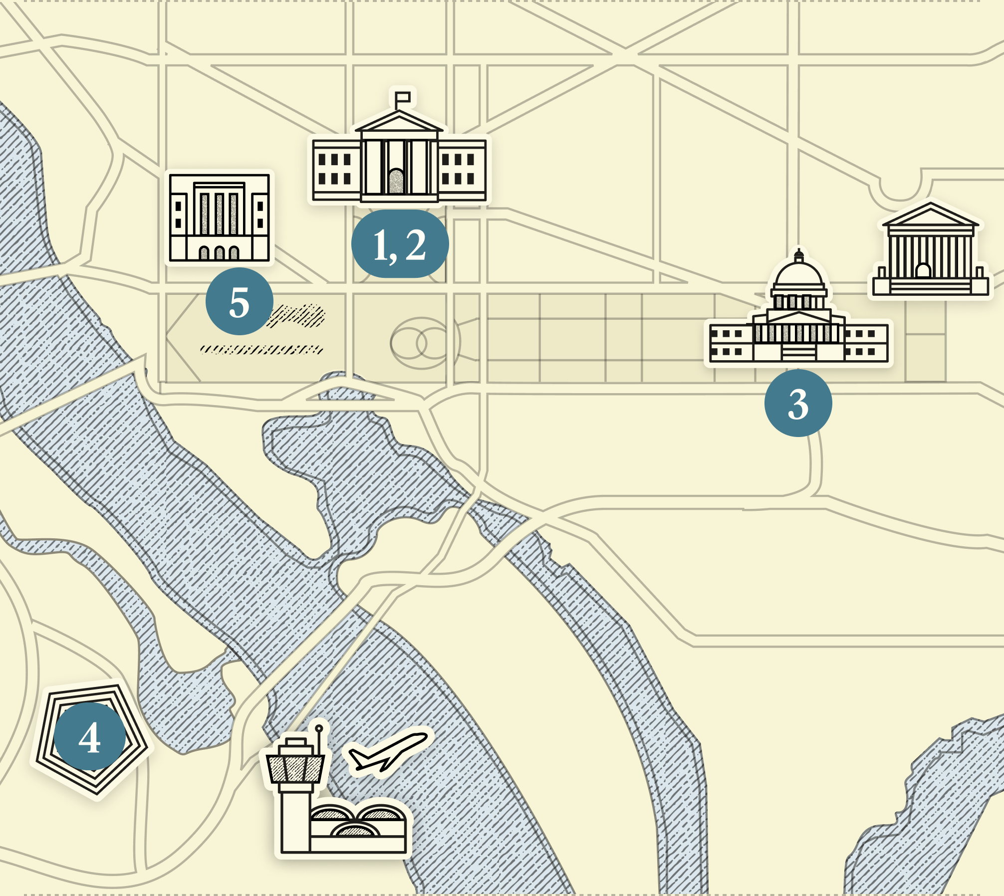 Map of Washington, DC