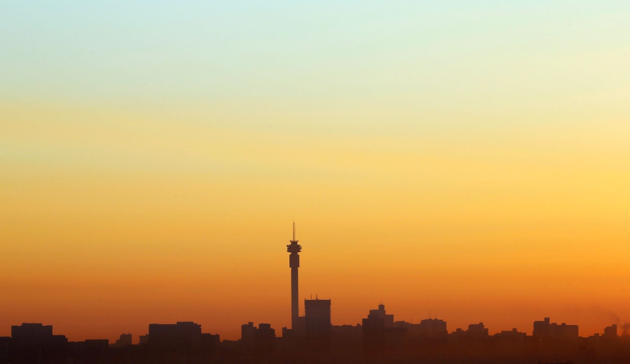 The Johannesburg skyline.