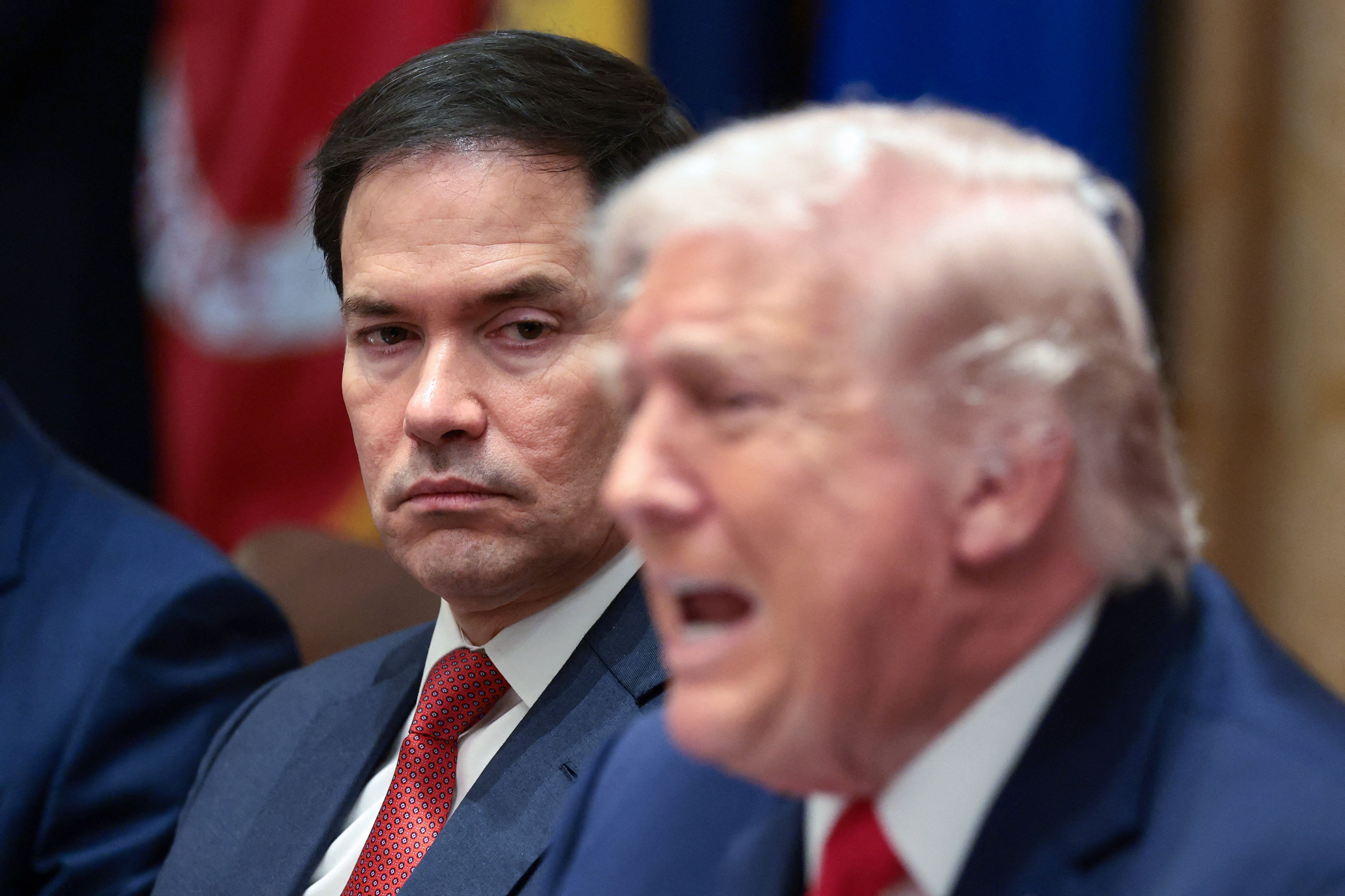 Marco Rubio and Donald Trump