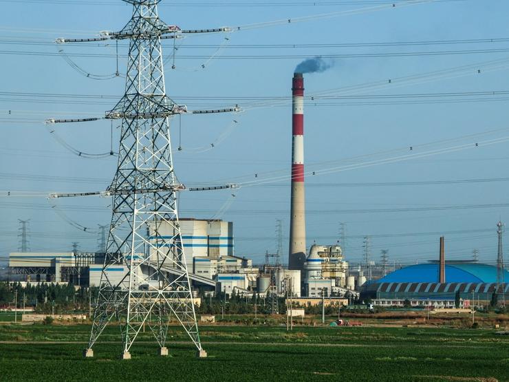 A coal-fired power plant in China.